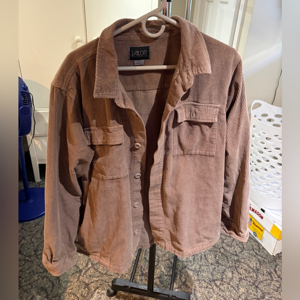 Valor Women's Brown Corduroy Utility Jacket